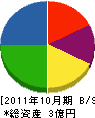 愛水 貸借対照表 2011年10月期