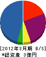 東洋エーシー 貸借対照表 2012年3月期
