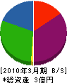 松橋電気 貸借対照表 2010年3月期