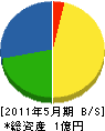 芦野組 貸借対照表 2011年5月期