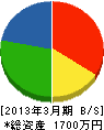 田島塗装 貸借対照表 2013年3月期
