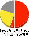 西田鉄工所 損益計算書 2008年12月期
