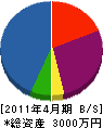 拓栄興業 貸借対照表 2011年4月期