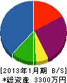 島田電気 貸借対照表 2013年1月期