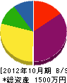昭和土建 貸借対照表 2012年10月期