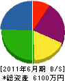 澤井設備 貸借対照表 2011年6月期