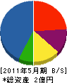 池田建設 貸借対照表 2011年5月期