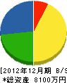 平井設備 貸借対照表 2012年12月期