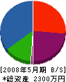 竹＊水道 貸借対照表 2008年5月期