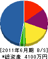 恵谷石材店 貸借対照表 2011年6月期