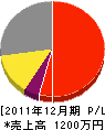 西川木工所 損益計算書 2011年12月期