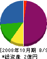 石川建設 貸借対照表 2008年10月期