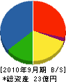田辺建設 貸借対照表 2010年9月期