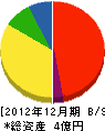 Ｅ＆Ｃエンジニアリング 貸借対照表 2012年12月期