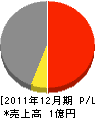 渡邊建設 損益計算書 2011年12月期