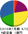 昭和通信工業 貸借対照表 2010年7月期