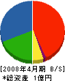 大鶴 貸借対照表 2008年4月期