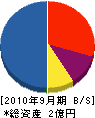 坂田工務店 貸借対照表 2010年9月期