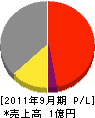 隅田建設 損益計算書 2011年9月期