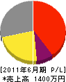 冨澤造園 損益計算書 2011年6月期