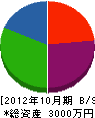 後藤住設 貸借対照表 2012年10月期