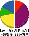 清田屋 貸借対照表 2011年6月期