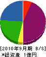 寿商会 貸借対照表 2010年9月期