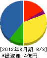 前田建設工業 貸借対照表 2012年6月期