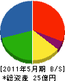 窪田建設 貸借対照表 2011年5月期