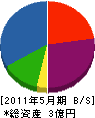 嶋源木建 貸借対照表 2011年5月期