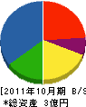 三徳興産 貸借対照表 2011年10月期