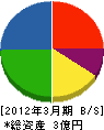 島田工業 貸借対照表 2012年3月期