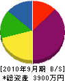 野川工業 貸借対照表 2010年9月期