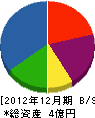 江岸組 貸借対照表 2012年12月期