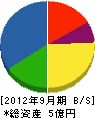丸子小諸電気 貸借対照表 2012年9月期