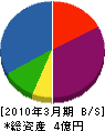 川村鉄建工業 貸借対照表 2010年3月期