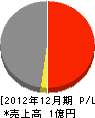 松尾組 損益計算書 2012年12月期