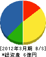 荘内三菱電機商品販売 貸借対照表 2012年3月期