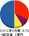 キノシタ 貸借対照表 2012年8月期