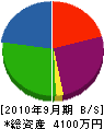 野沢建設 貸借対照表 2010年9月期