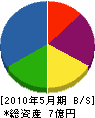 金井工事 貸借対照表 2010年5月期