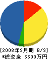 大塚工務店 貸借対照表 2008年9月期