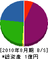 日電工事 貸借対照表 2010年8月期