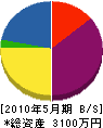 川崎電工 貸借対照表 2010年5月期