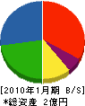 中島工業 貸借対照表 2010年1月期