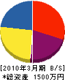 飯村電気工業所 貸借対照表 2010年3月期