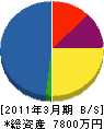 木村電気 貸借対照表 2011年3月期