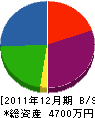 宮沢産業 貸借対照表 2011年12月期