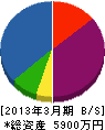 坂本設備工業 貸借対照表 2013年3月期