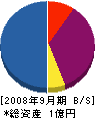 山松建工 貸借対照表 2008年9月期